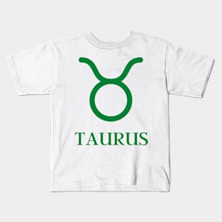 TAURUS SYMBOL Kids T-Shirt